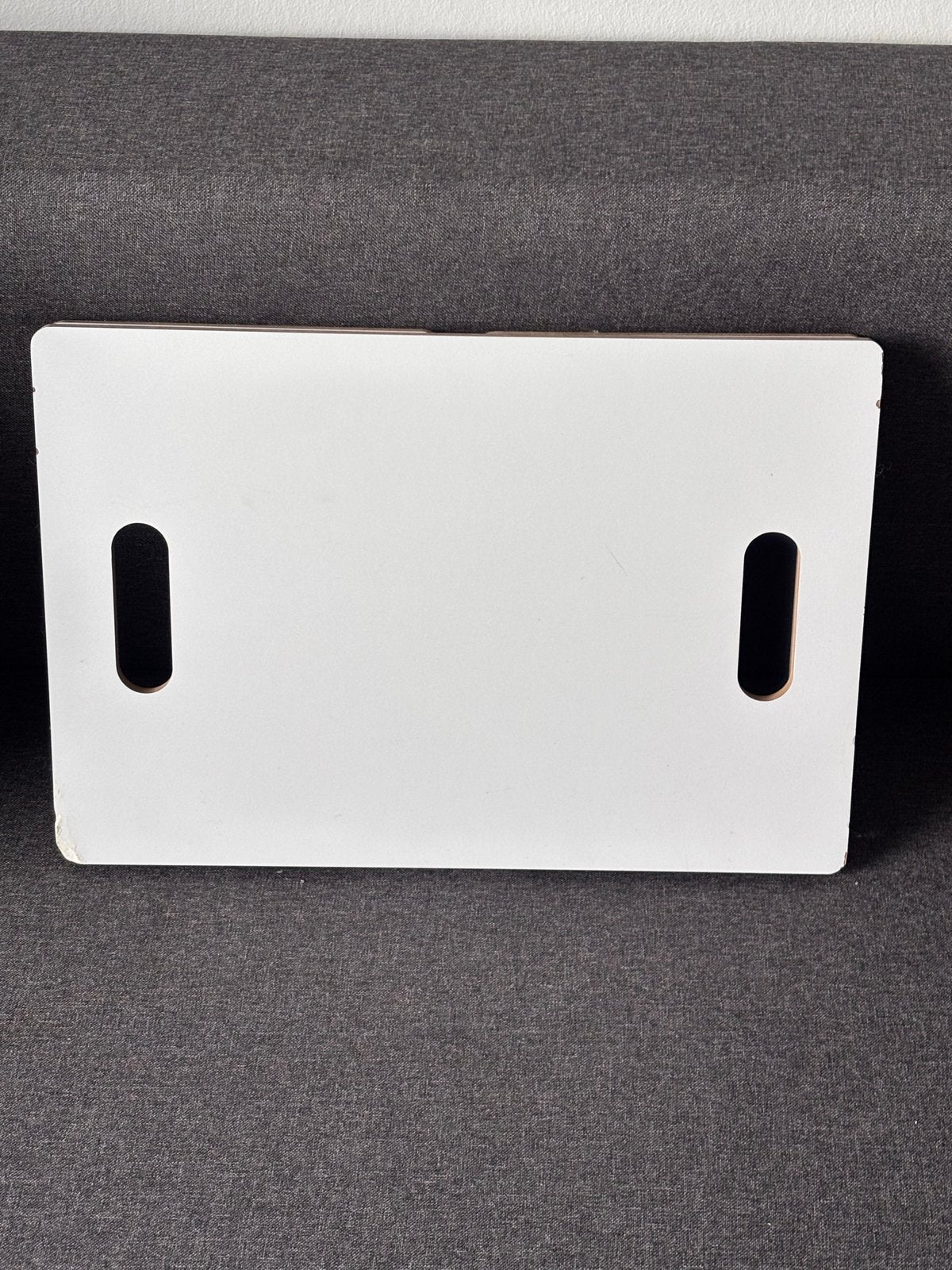 Opvouwbaar laptoptafeltje / bedtafeltje wit, Minder dan 45 cm, Gebruikt, Rechthoekig, Hout