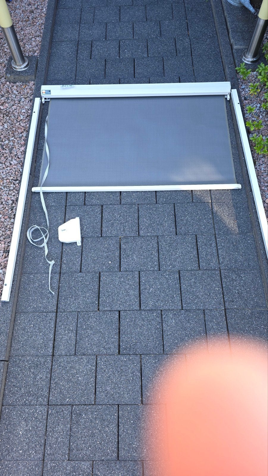 Zonwering Screen BxH 121,5 x 137,5 cm, Tuin en Terras, Zonneschermen, Ophalen, Gebruikt, Minder dan 250 cm, 150 tot 300 cm