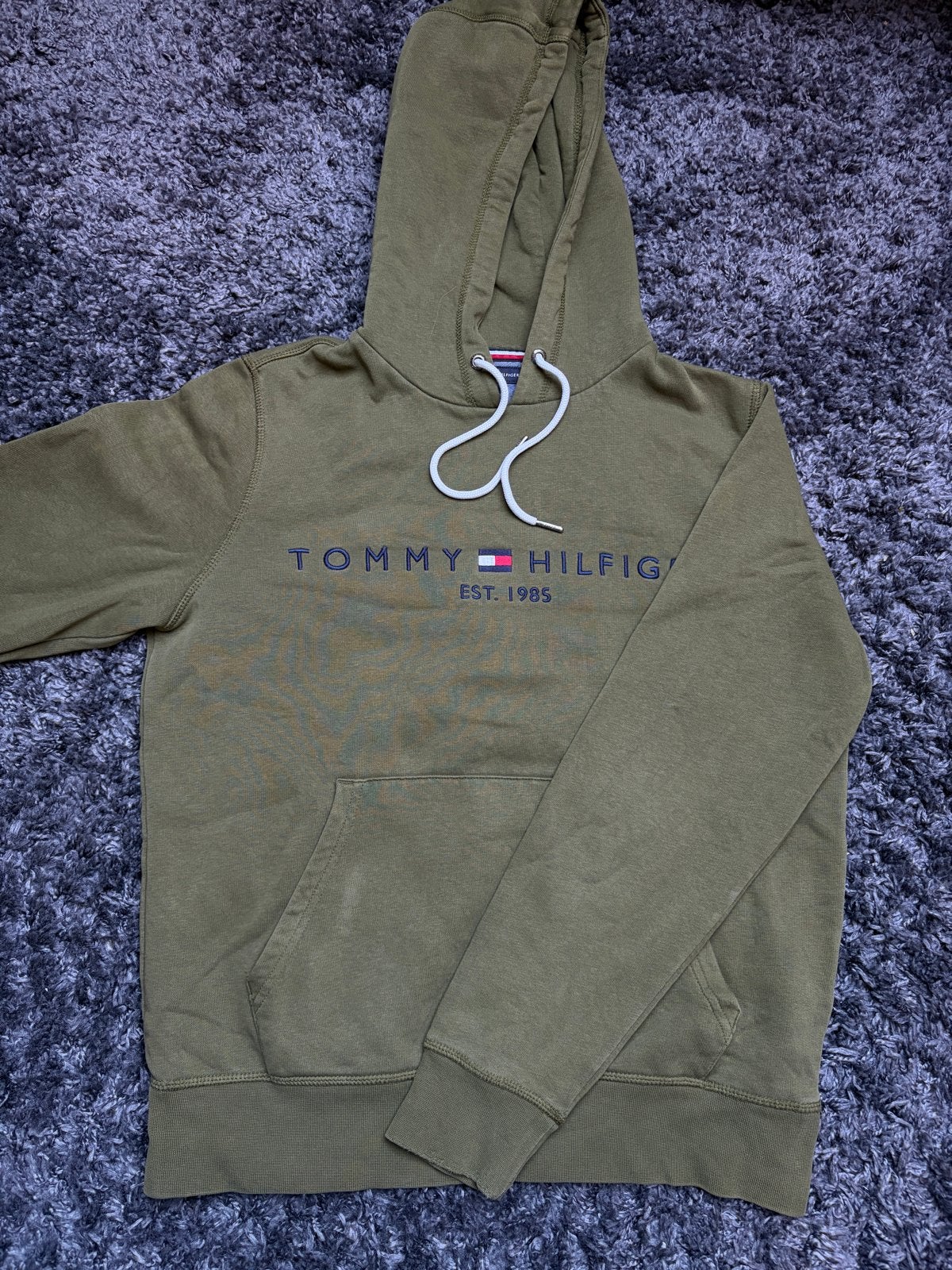 Tommy Hilfiger hoodie maat S groen zo goed als nieuw, Kleding | Heren, Truien en Vesten, Ophalen of Verzenden, Zo goed als nieuw