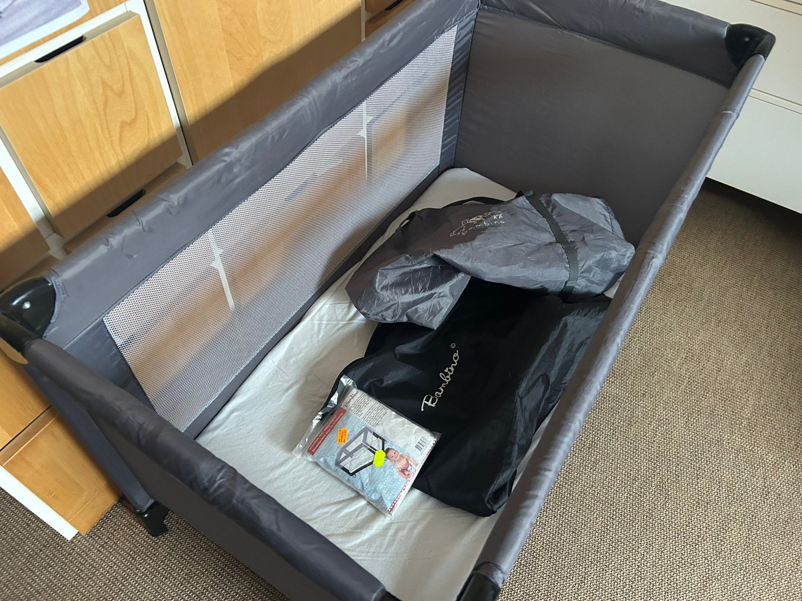 Bambino campingbedje, Ophalen of Verzenden, Gebruikt, Reisbedje