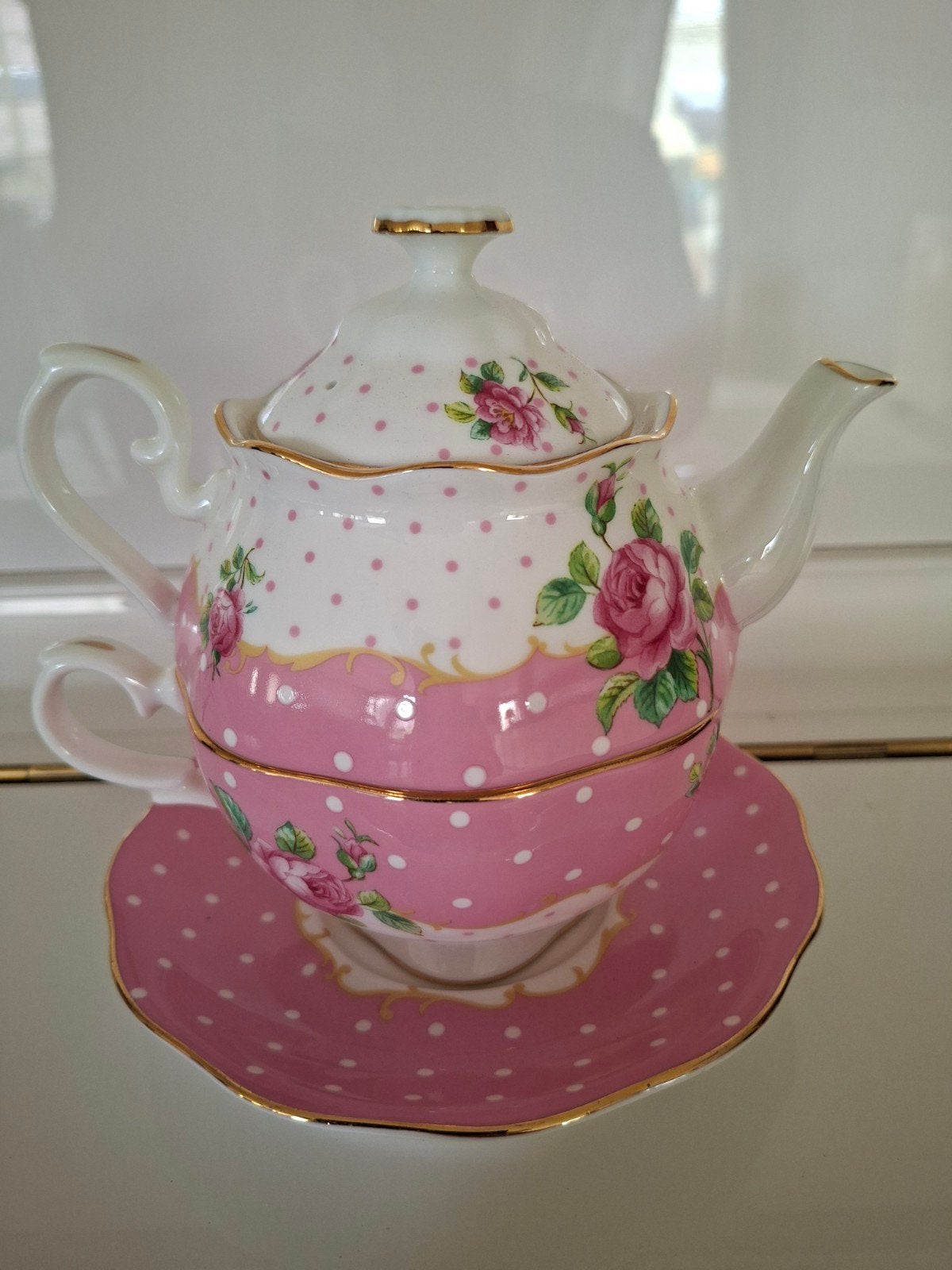 Royal Albert Cheeky Pink Thea for One UNIEK !!, Ophalen of Verzenden