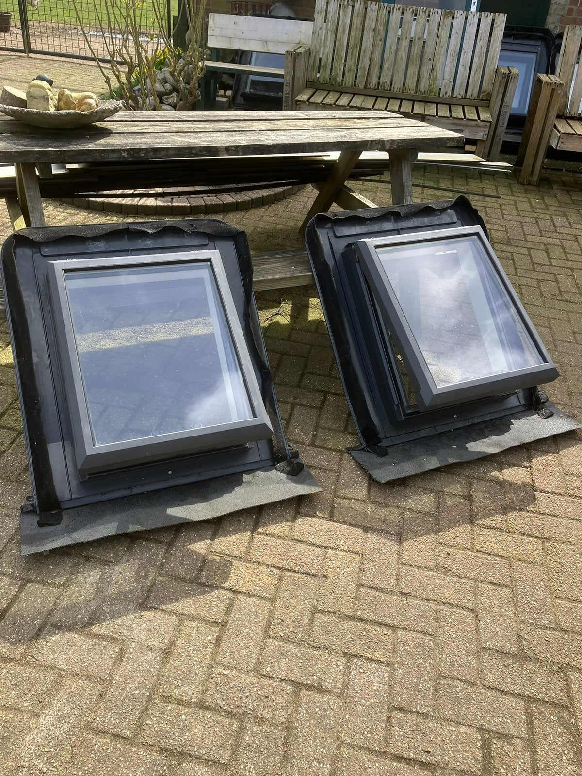 dakramen UBBINK,buitenmaat 52breed,65hoog,binnenmaat 57hoog., Ophalen, Gebruikt, Minder dan 80 cm, Minder dan 80 cm