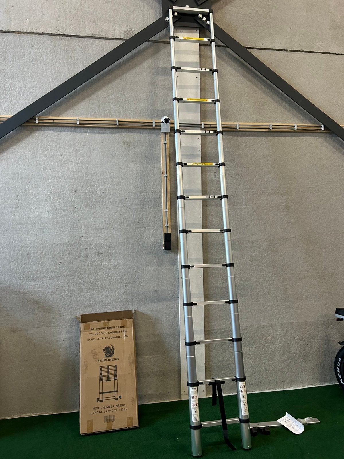 Nieuwe Nürnberg 3.8 of 4.4m telescoop ladders, Ophalen, Nurnberg, Nieuw, Ladder