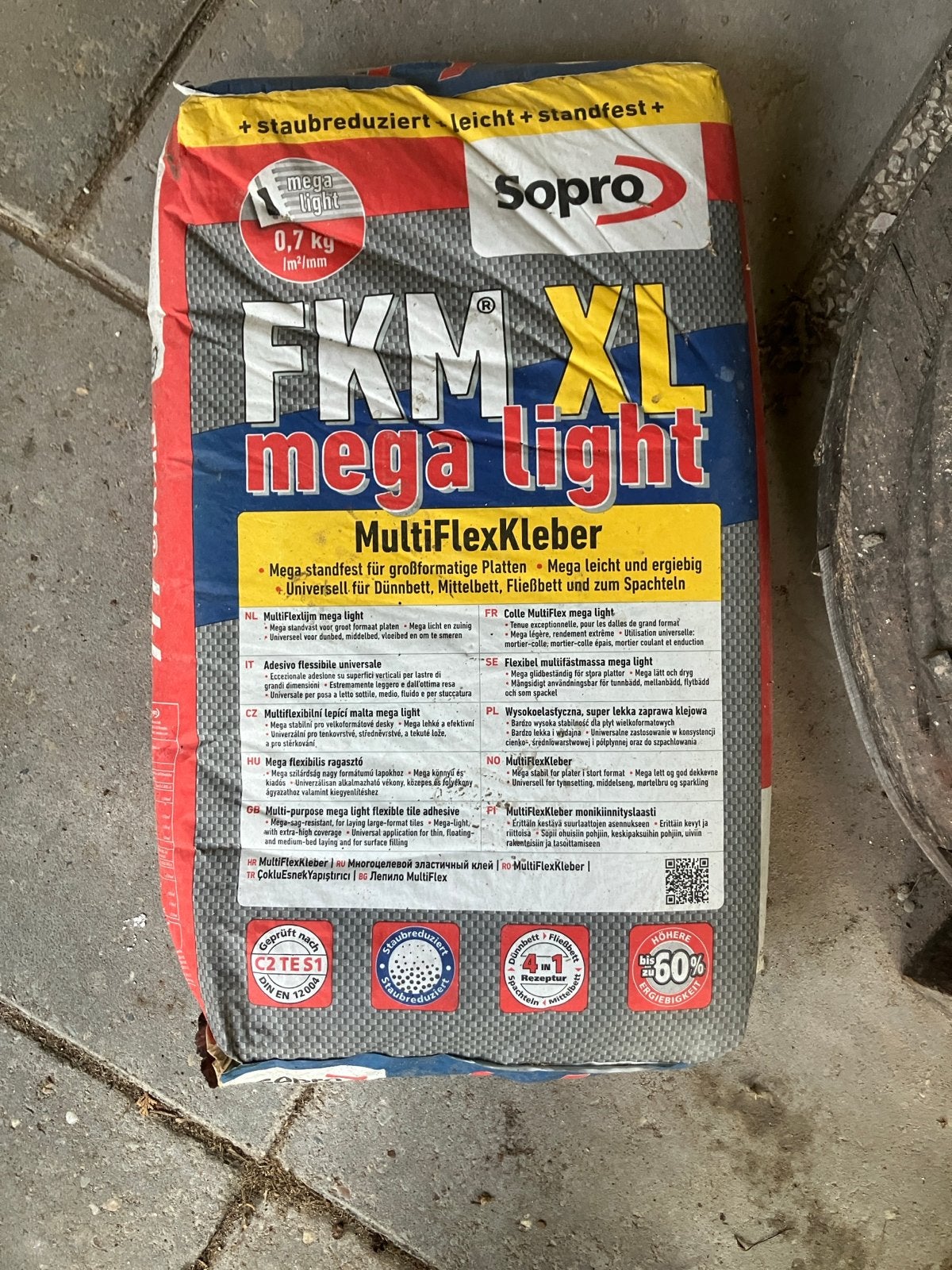 Nieuwe zak Sopro FKM XL MultiFlexKleber tegellijm, Ophalen, Nieuw