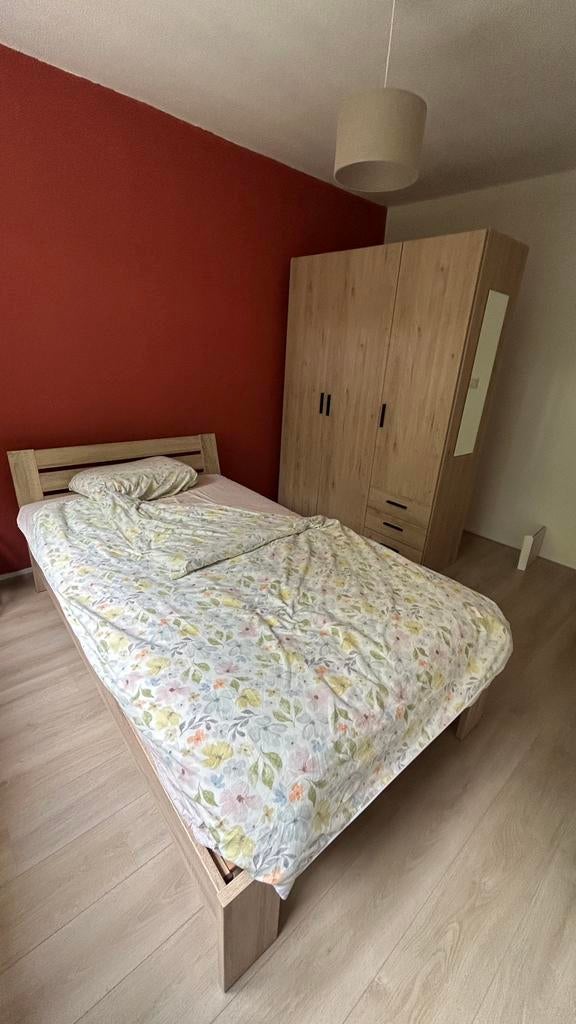 Twijfelaar bed - incl. lattenbodem en matras, Huis en Inrichting, Ophalen, Gebruikt, Twijfelaar