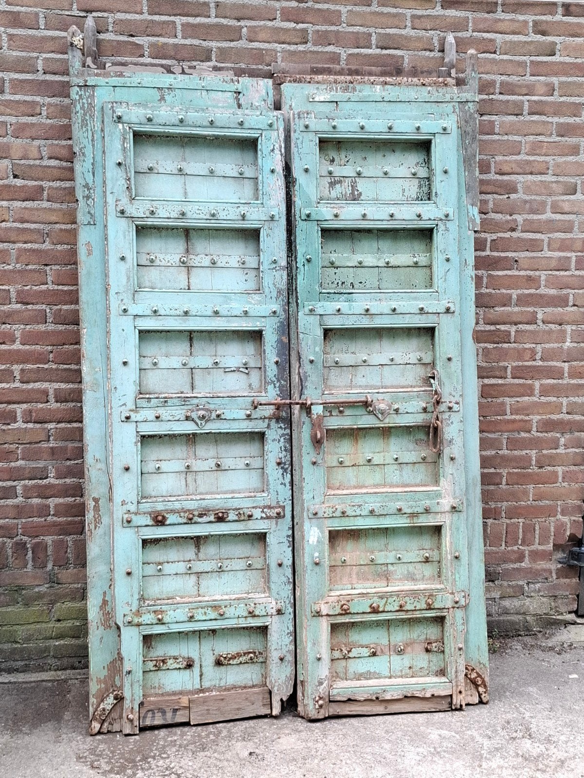 Oude antieke indiase deuren boho ibiza stijl, Ophalen of Verzenden, N, T, V