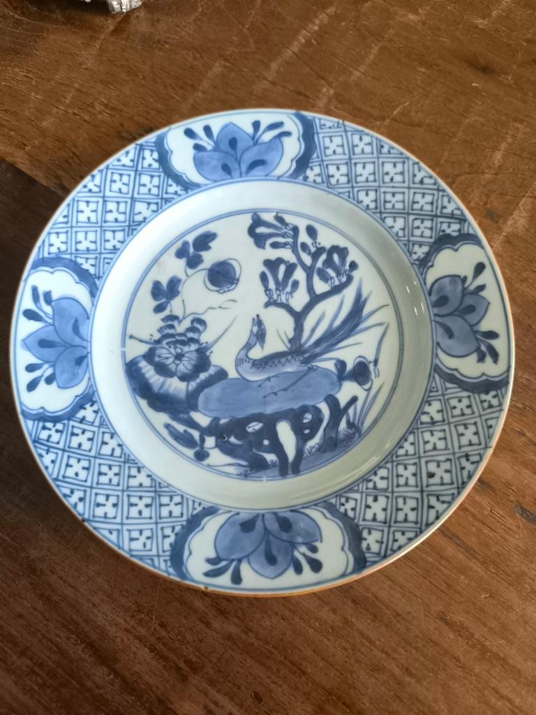 Antiek Chinees porselein bord, Ophalen of Verzenden