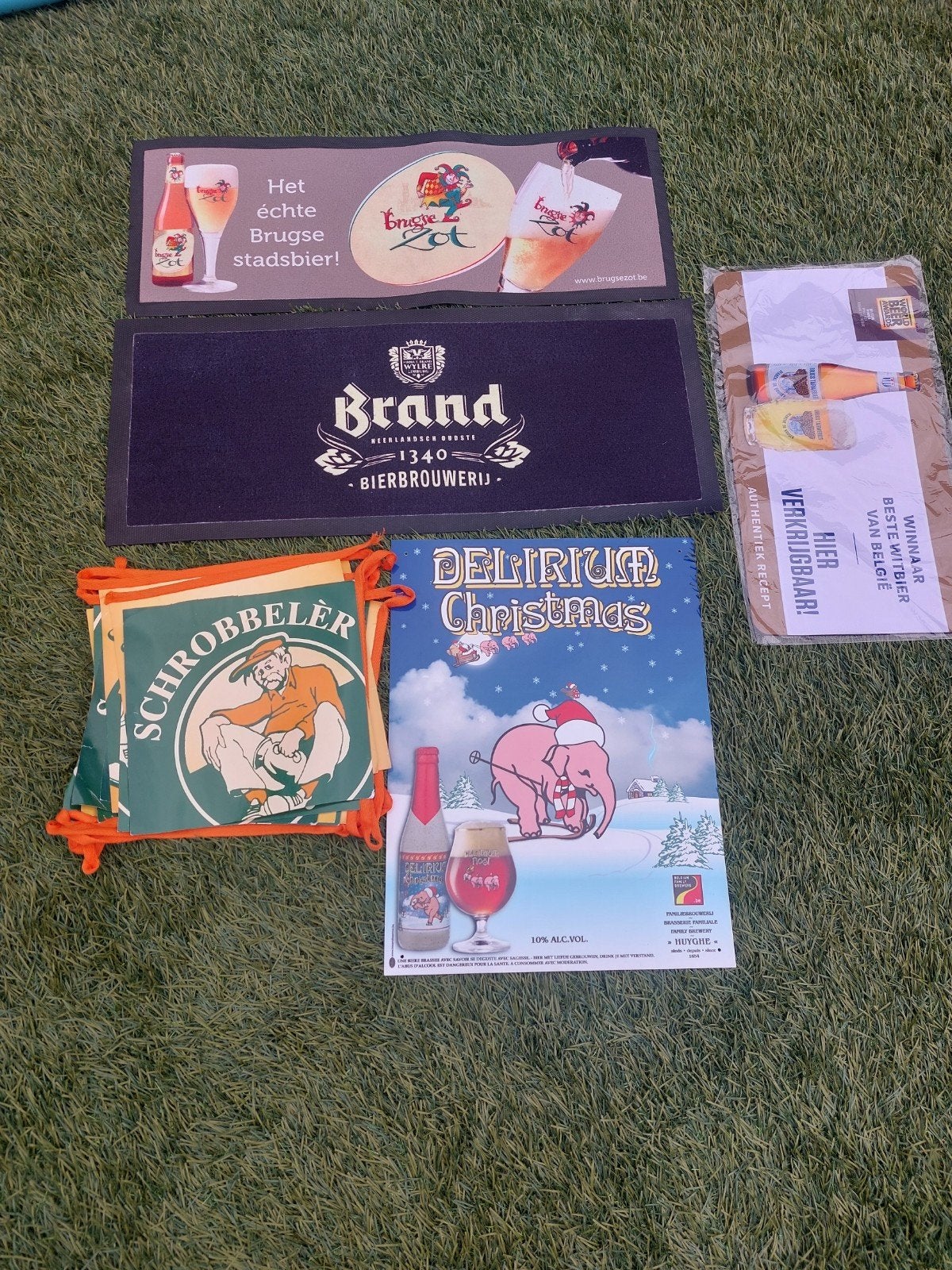 Bier reclame items: Brand, Brugse Zot, Schrobbelèr, Delirium, Ophalen of Verzenden, Gebruikt, Overige typen, Brand