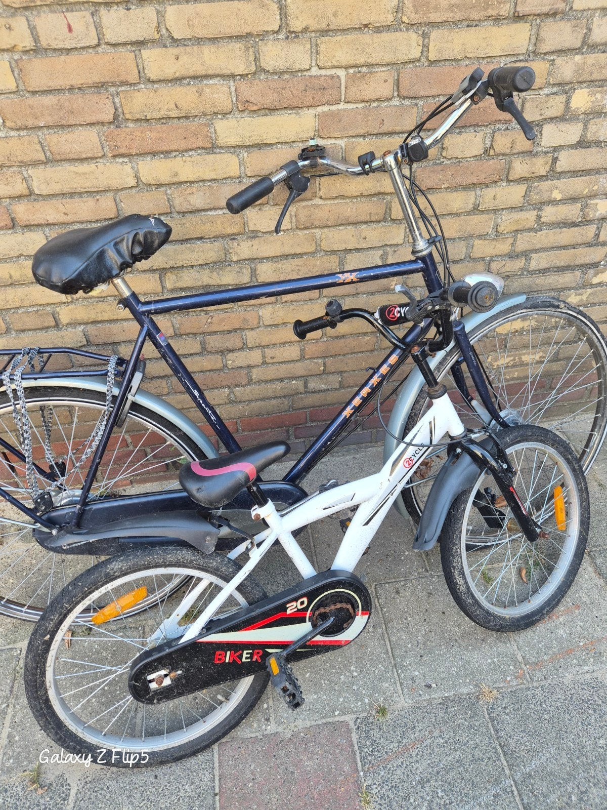 Oud ijzer: twee fietsen voor onderdelen of restauratie, Fietsen en Brommers, Ophalen of Verzenden, Gebruikt, Trommelrem, 20 inch of meer