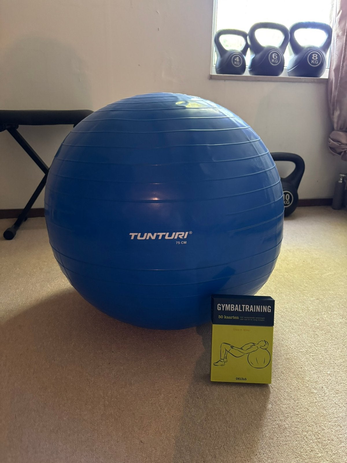 Yoga bal met oefenkaarten, Ophalen, Nieuw, Yoga-accessoire