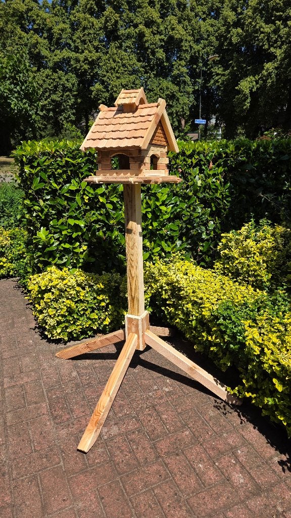 Handgemaakt vogelhuisje met standaard, Ophalen, Nieuw