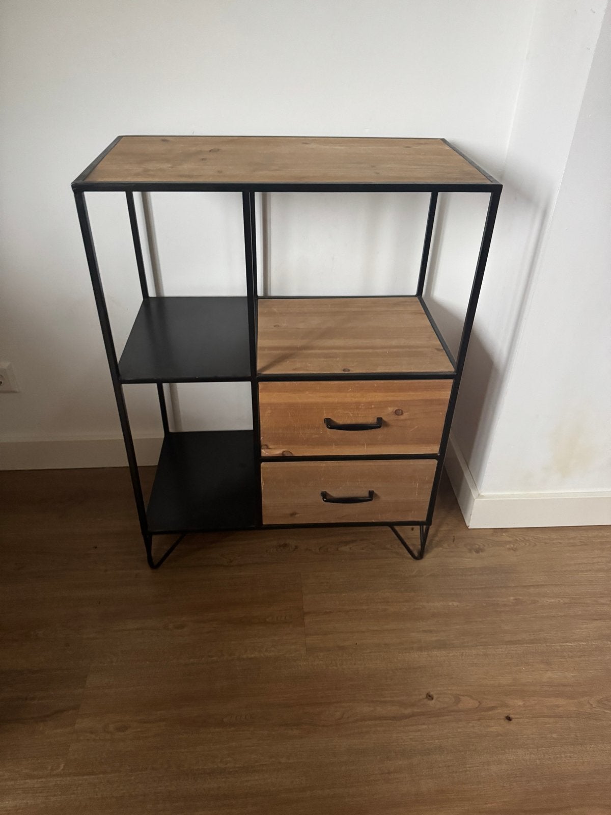Industriële kast met lades en planken - 80x60x32 cm, Ophalen, Gebruikt, Minder dan 100 cm, Met lade(s)