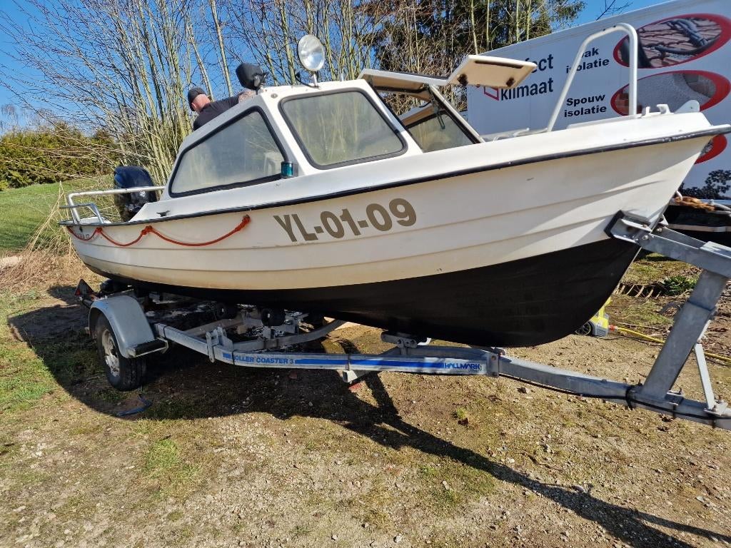 Te koop motorboot met Mercury 40PK motor incl trailer, Ophalen, Gebruikt