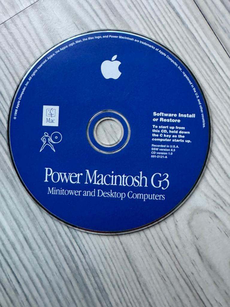 Power Macintosh G3 installatie CD. Apple MacOS, Ophalen of Verzenden, Zo goed als nieuw, MacOS