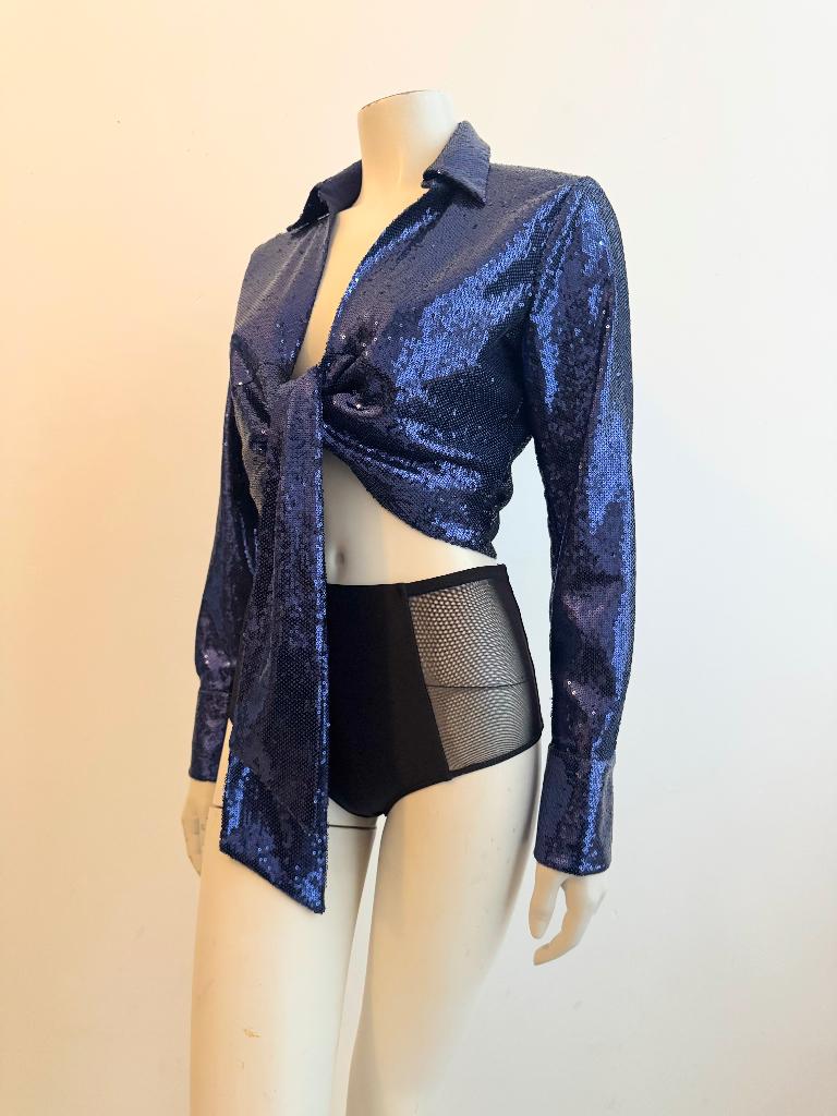 Reiss glitter wikkel top 38, Kleding | Dames, Maat 38/40 (M), Zwart, Ophalen of Verzenden, Zo goed als nieuw
