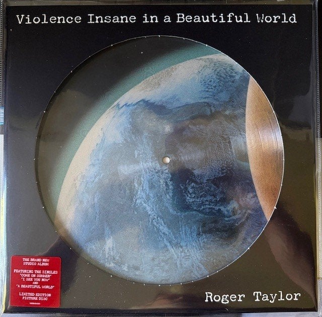 Roger Taylor (Queen)-Violence Insane In A Beautiful World pd, Cd's en Dvd's, LP, Beschermende buitenhoes, Ophalen of Verzenden