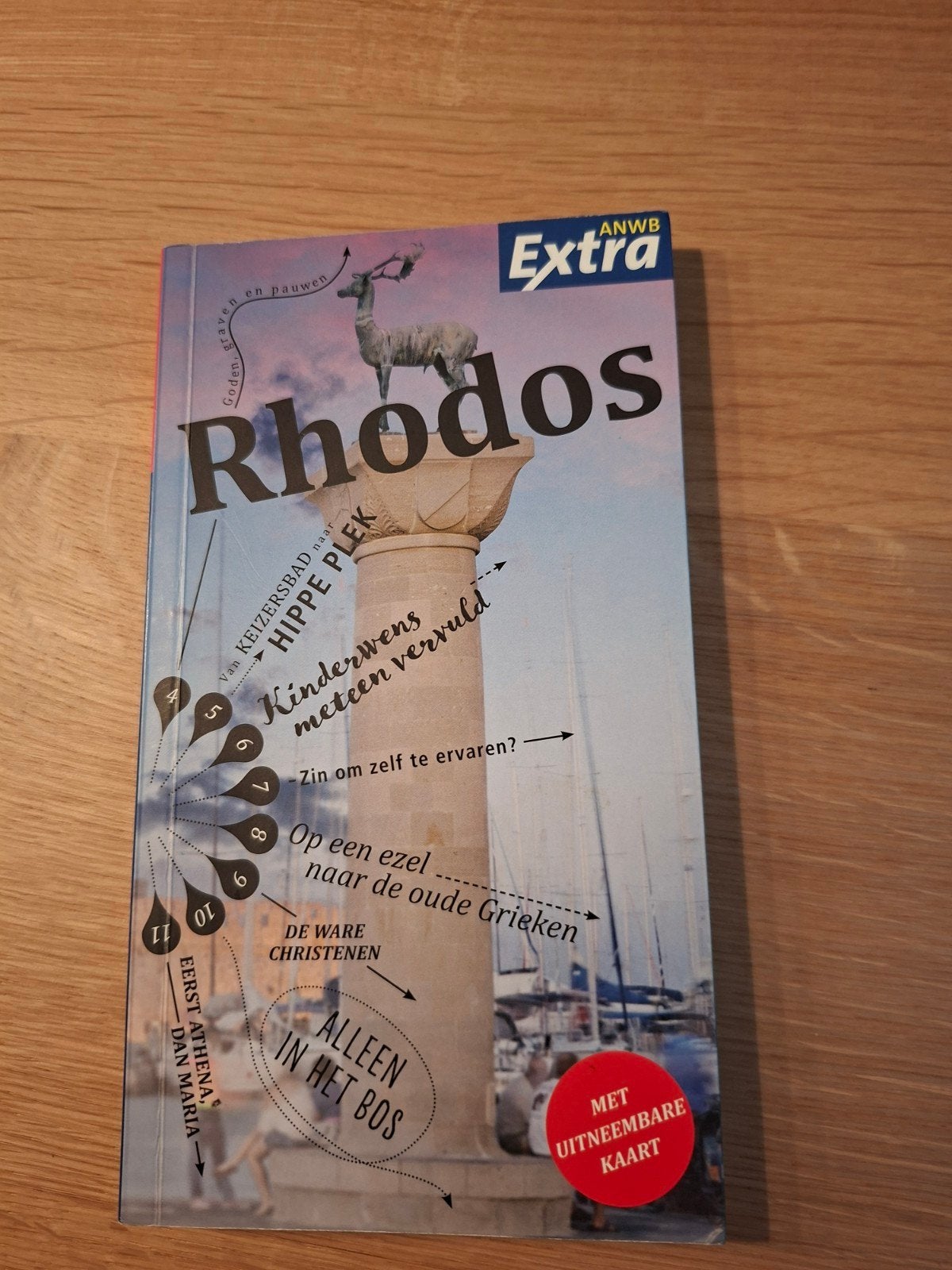 ANWB Extra Reisgids Rhodos - Met uitneembare kaart, Ophalen of Verzenden, Europa, Reisgids of -boek, ANWB