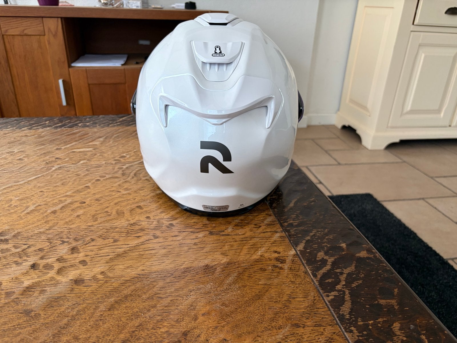 HJC Systeemhelm RPHA 91 Wit - Maat XL, Motoren, Kleding | Motorhelmen, Systeemhelm, Heren, Ophalen of Verzenden, Tweedehands
