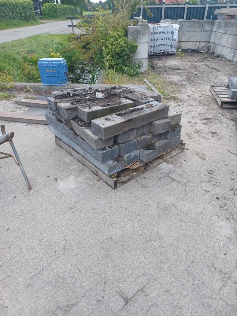 Betonbielzen voor tuin en landschap, Tuin en Terras, Bielzen en Borders, Gebruikt, Biels, Ophalen of Verzenden, Minder dan 25 cm