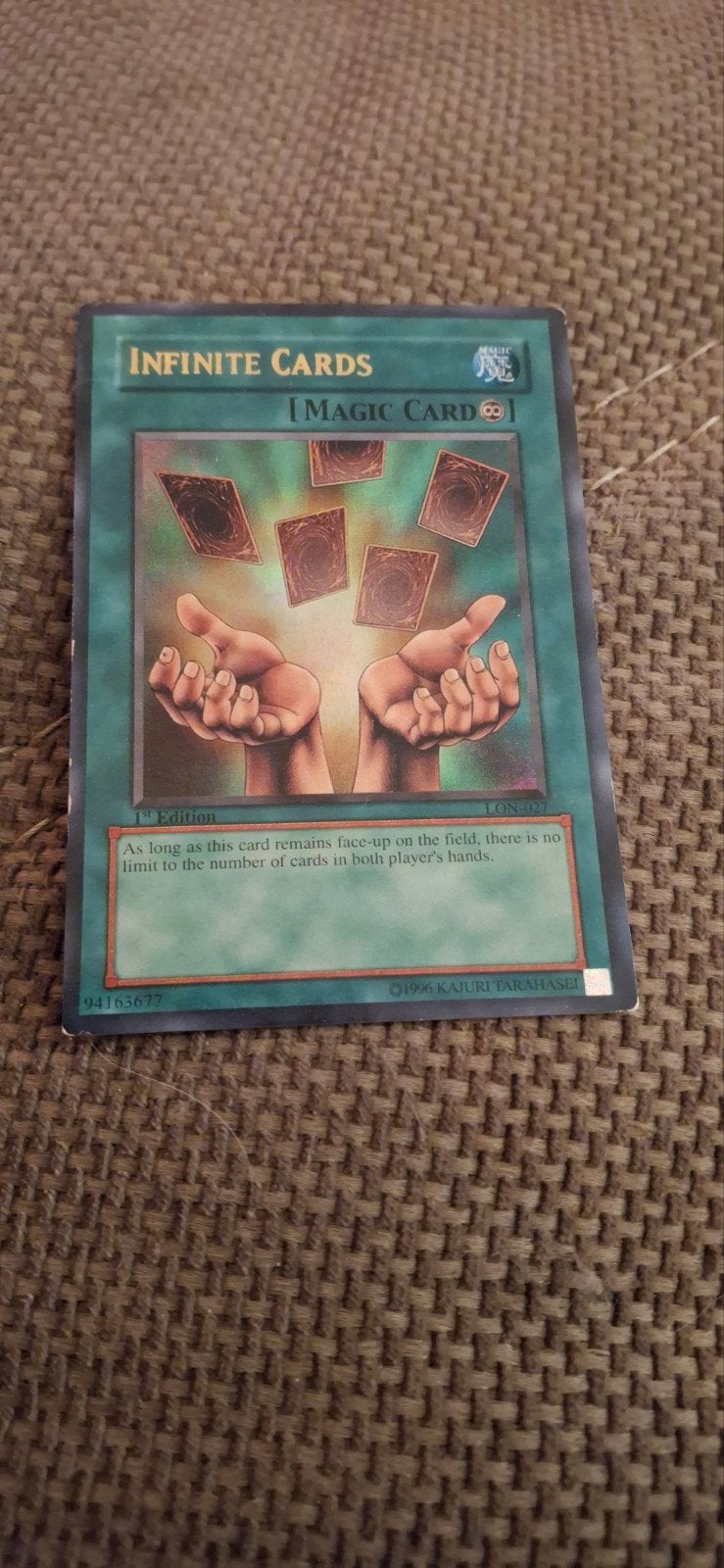 Yu-Gi-Oh! Infinite Cards Magic Card 1st Edition, Ophalen of Verzenden, Gebruikt, Losse kaart
