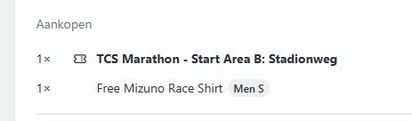 2 startbewijzen voor de Marathon van Amsterdam, Start B, Sport en Fitness, Loopsport en Atletiek, Overige typen, Nieuw, Hardlopen