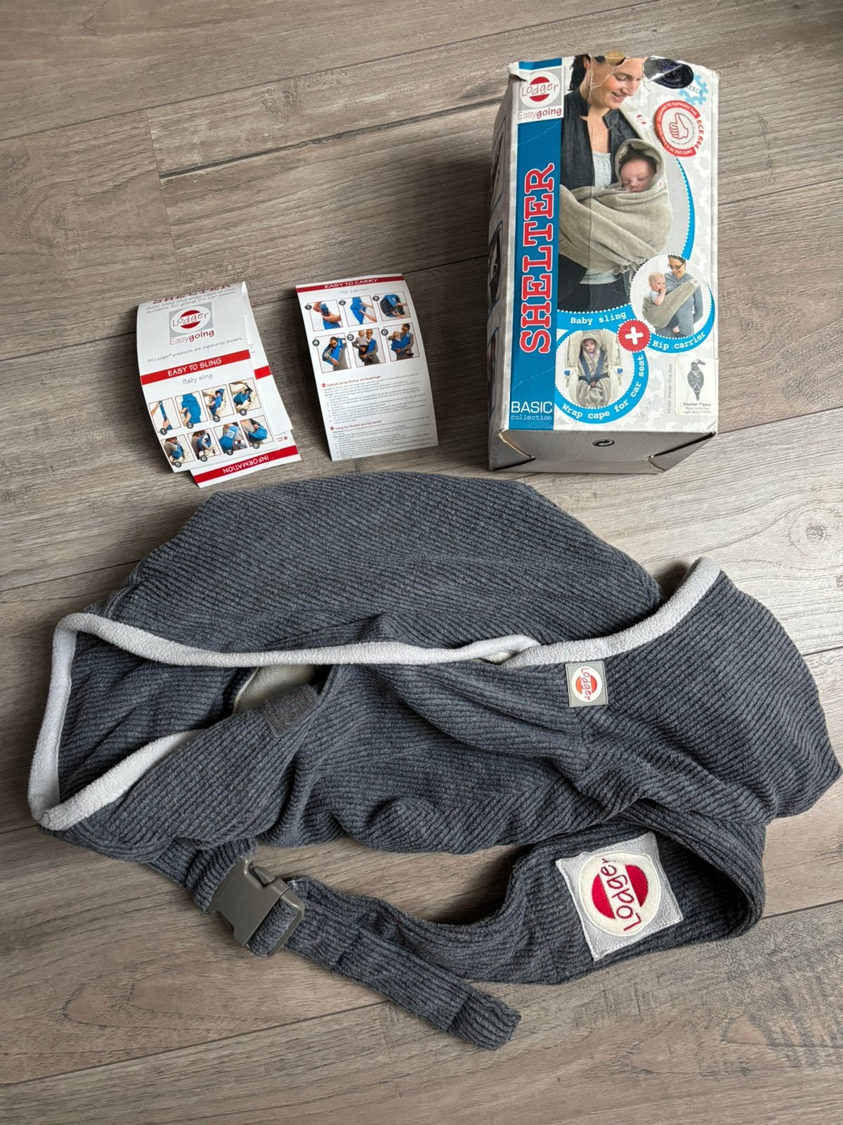 Lodger Shelter Fleece 3-in-1 Babysling & Autodeken, Ophalen of Verzenden, Gebruikt, Draagzak, Lodger