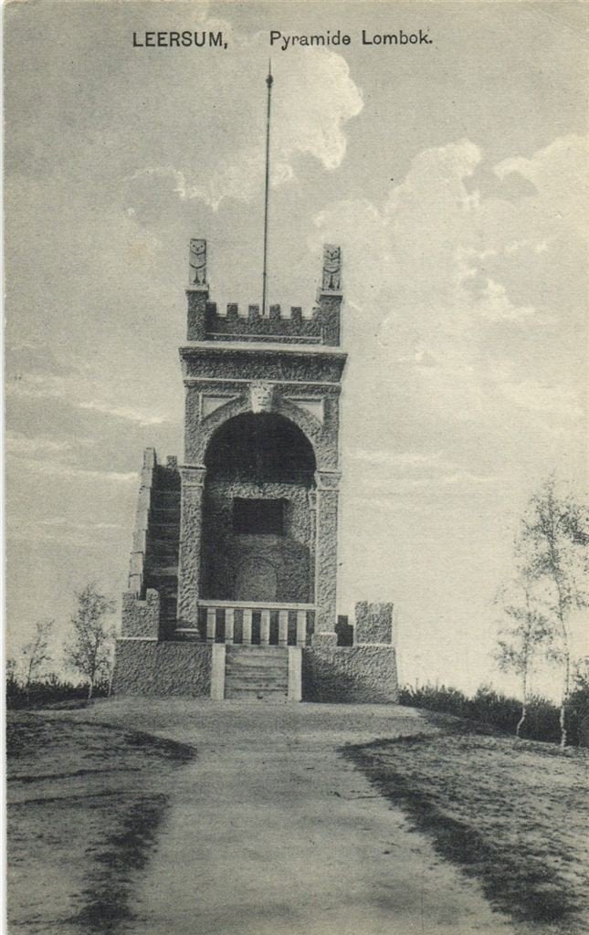 Leersum, Pyramide Lombok. - ongelopen, Ophalen of Verzenden, 1920 tot 1940, Ongelopen, Noord-Brabant