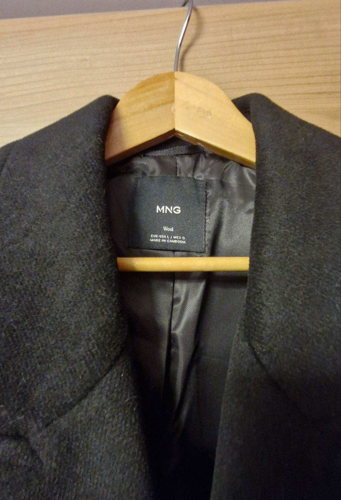Mantel Mango jas dames, L/42, Kleding | Dames, Ophalen of Verzenden, Zo goed als nieuw, Zwart