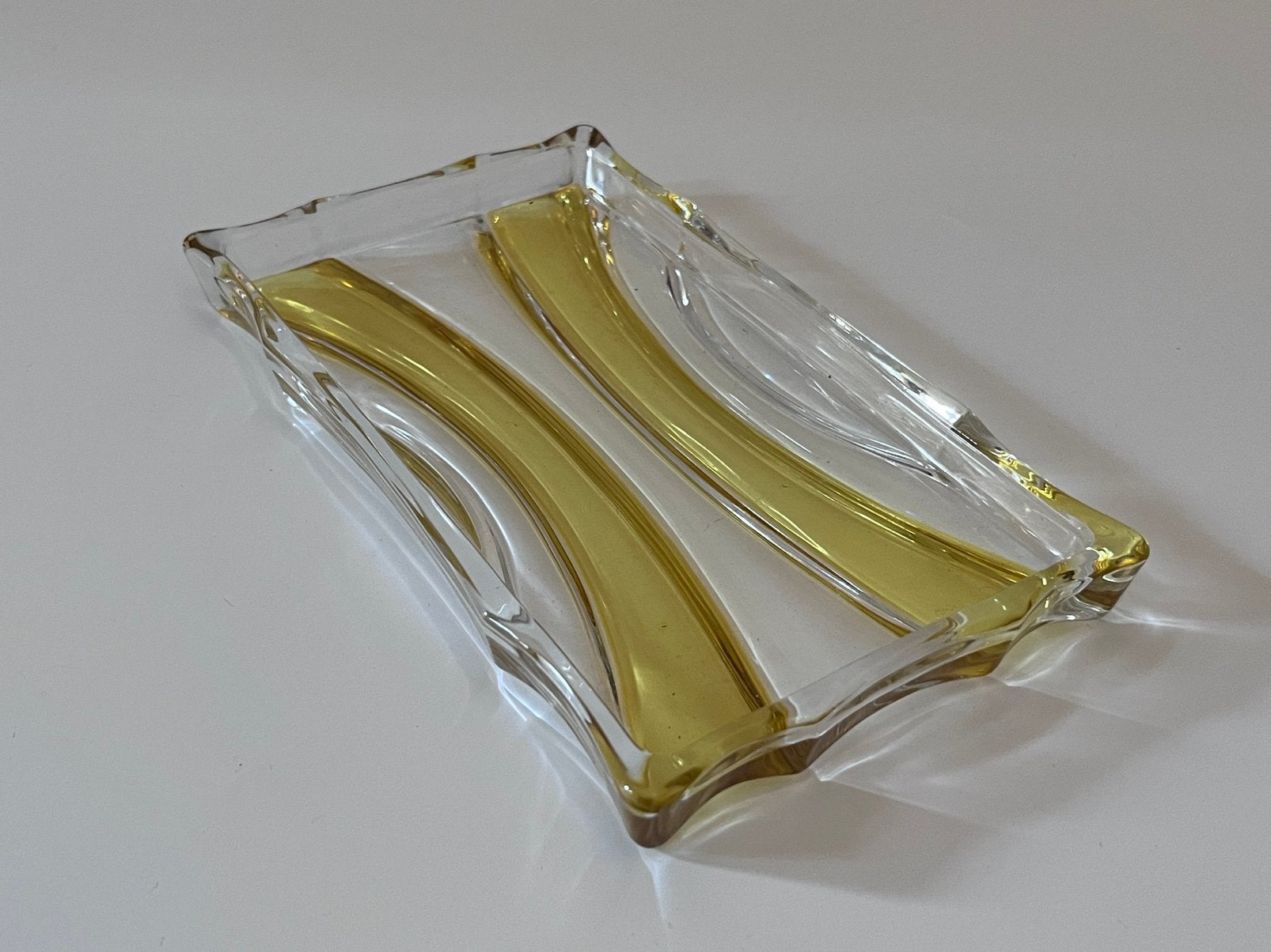 Vintage Walther Glas schaaltje, in originele doos!, Antiek en Kunst, Antiek | Glas en Kristal, Ophalen of Verzenden