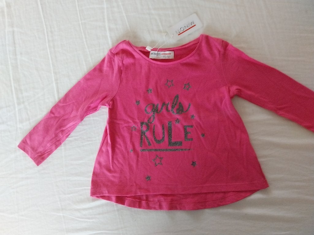 Minoti longsleeve maat 80-86 NIEUW, Meisje, Nieuw, Ophalen of Verzenden, Minoti