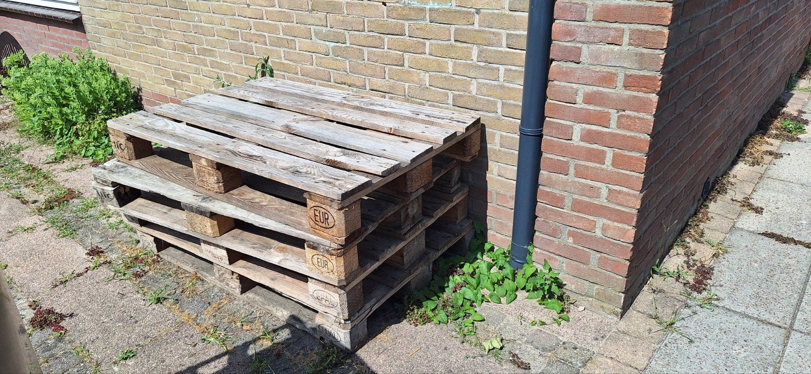 Gebruikte Euro Pallets - Ideaal voor diverse projecten, Doe-het-zelf en Verbouw, Kratten en Dozen, Ophalen, Gebruikt, 100 cm of meer