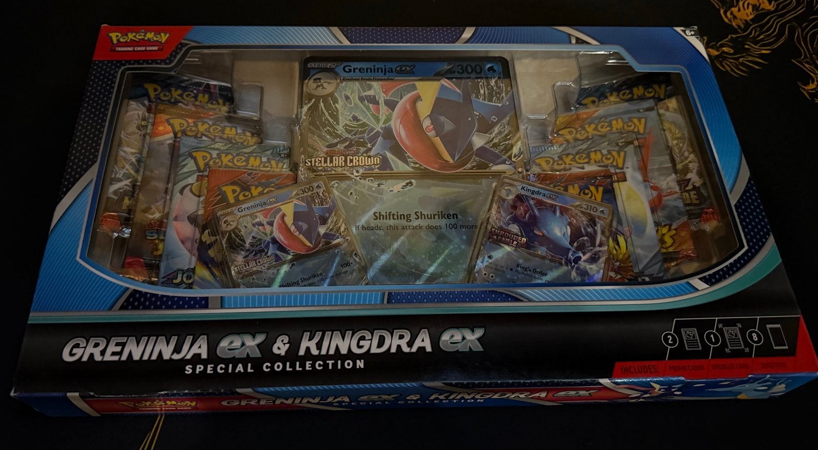 Pokémon GreninjaEX&KingdraEX SpecialCollection USA EXCLUSIVE, Ophalen of Verzenden, Nieuw, Boosterbox