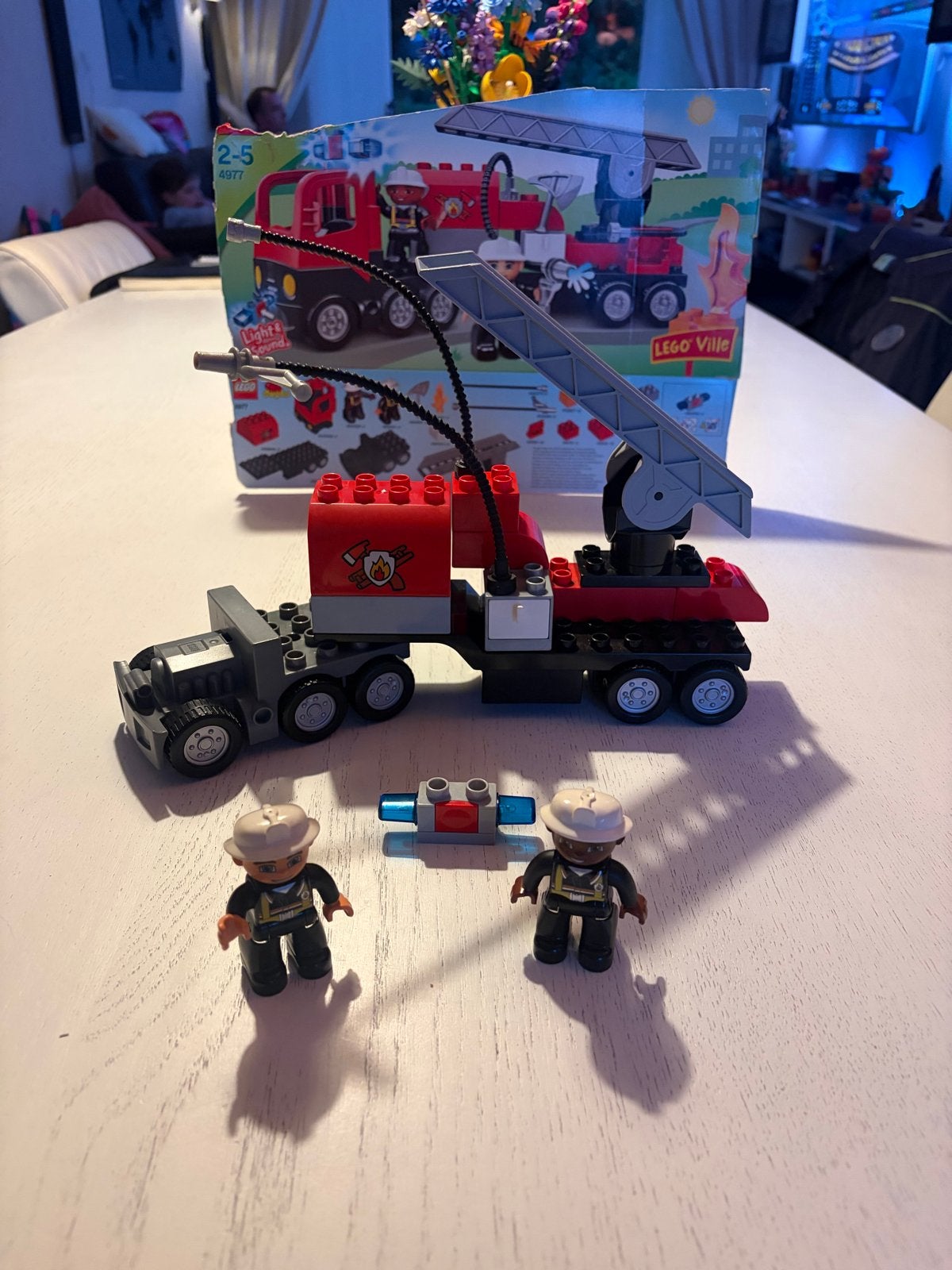 Lego Duplo Ville 4977 De Grote Brandweerwagen, Gebruikt, Overige thema's, Lego, Ophalen of Verzenden