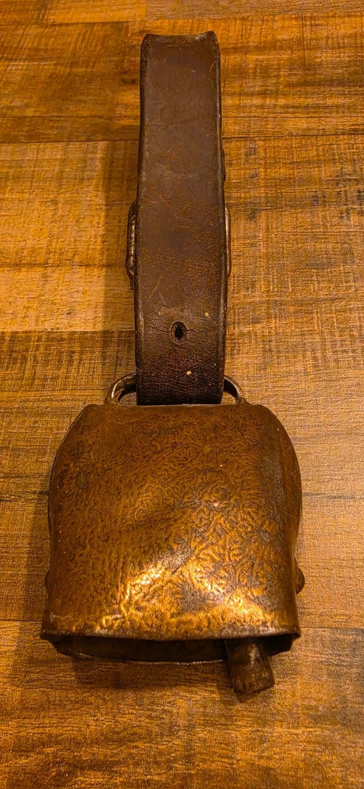 Prachtige antieke metalen koebel, Antiek en Kunst, Ophalen of Verzenden