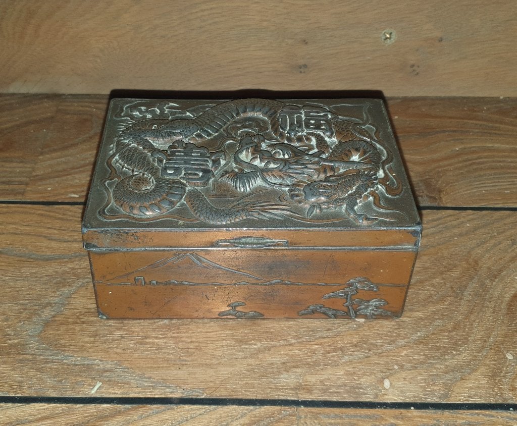 Japans vintage drakendoosje, Ophalen of Verzenden