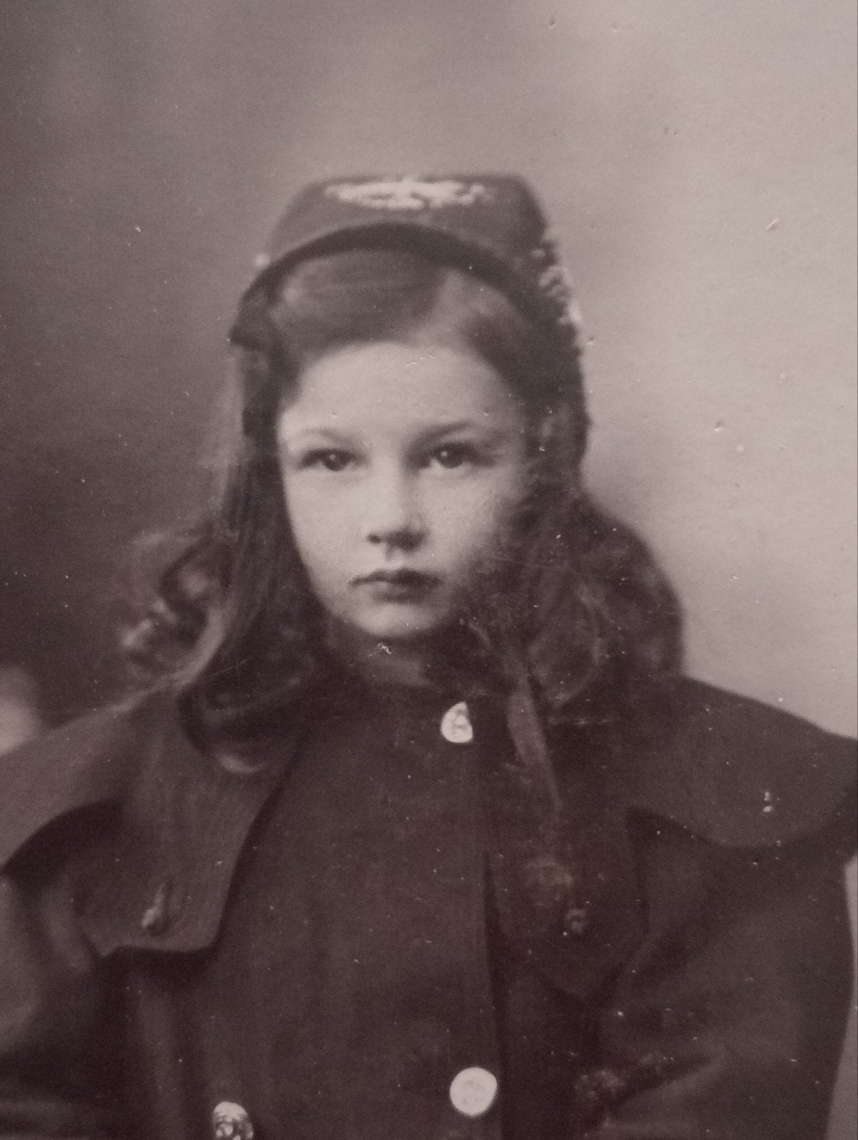 Antieke foto van Marietje Rietberg, Atelier Delboij-Baer, Ophalen of Verzenden, Voor 1940, Gebruikt, Overige onderwerpen