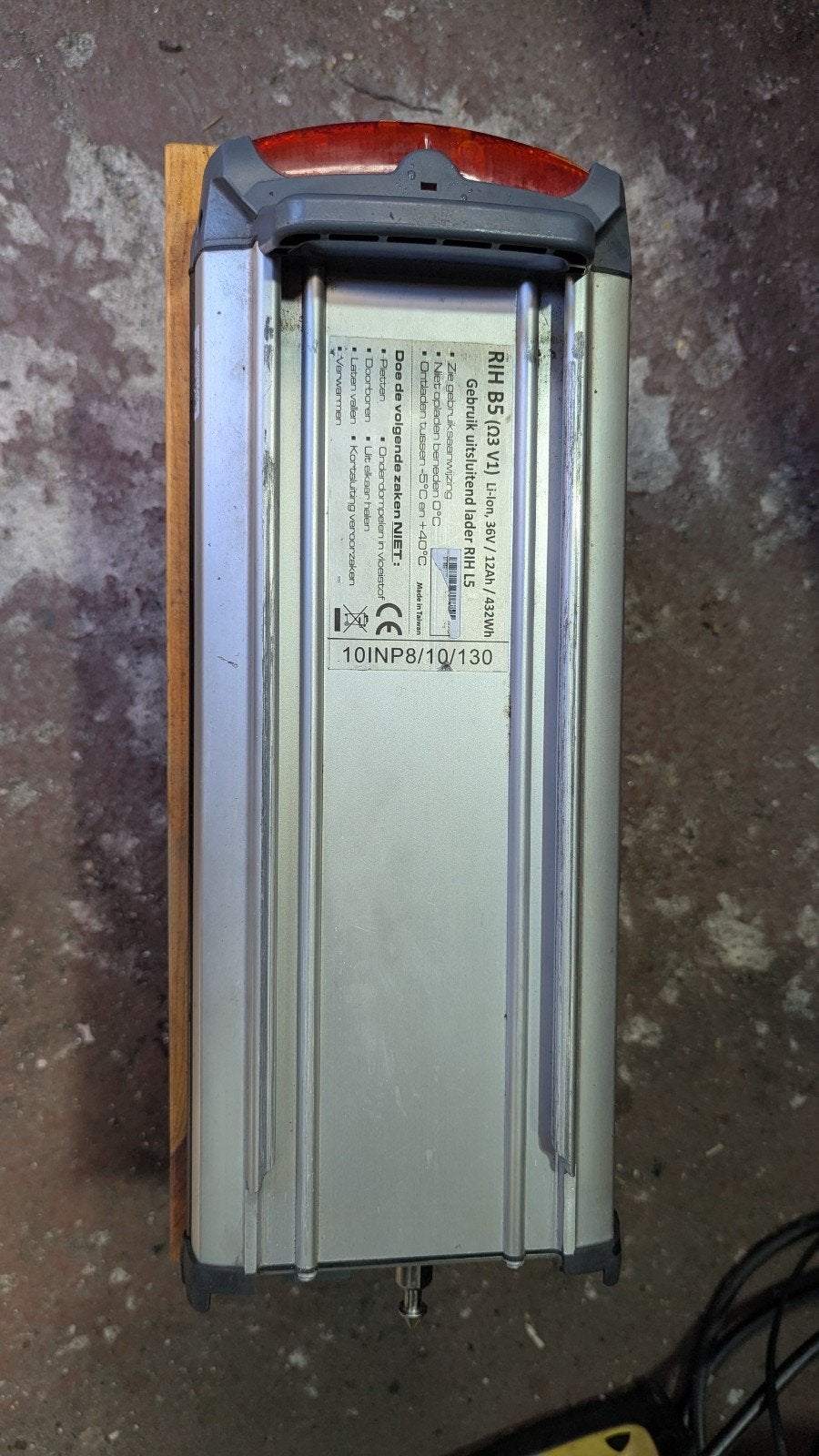 RIH B5 Accu 36V 12Ah 432Wh met bagagedrager docking, Gebruikt