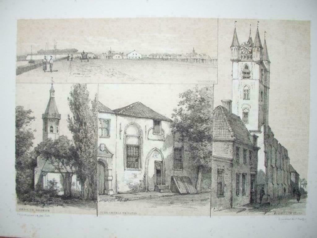 078 / Breskens / Groede / Sluis  / Litho 1884, Ophalen of Verzenden