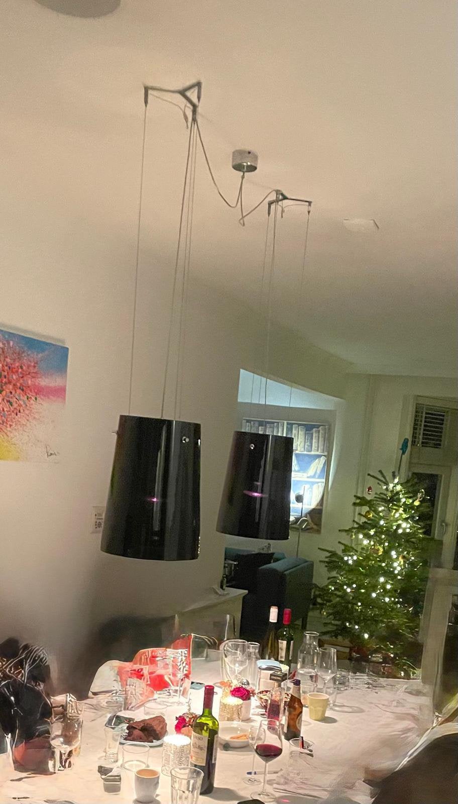 Pradina design hanglampen (2 x), Ophalen, Design, Minder dan 100 cm, Glas