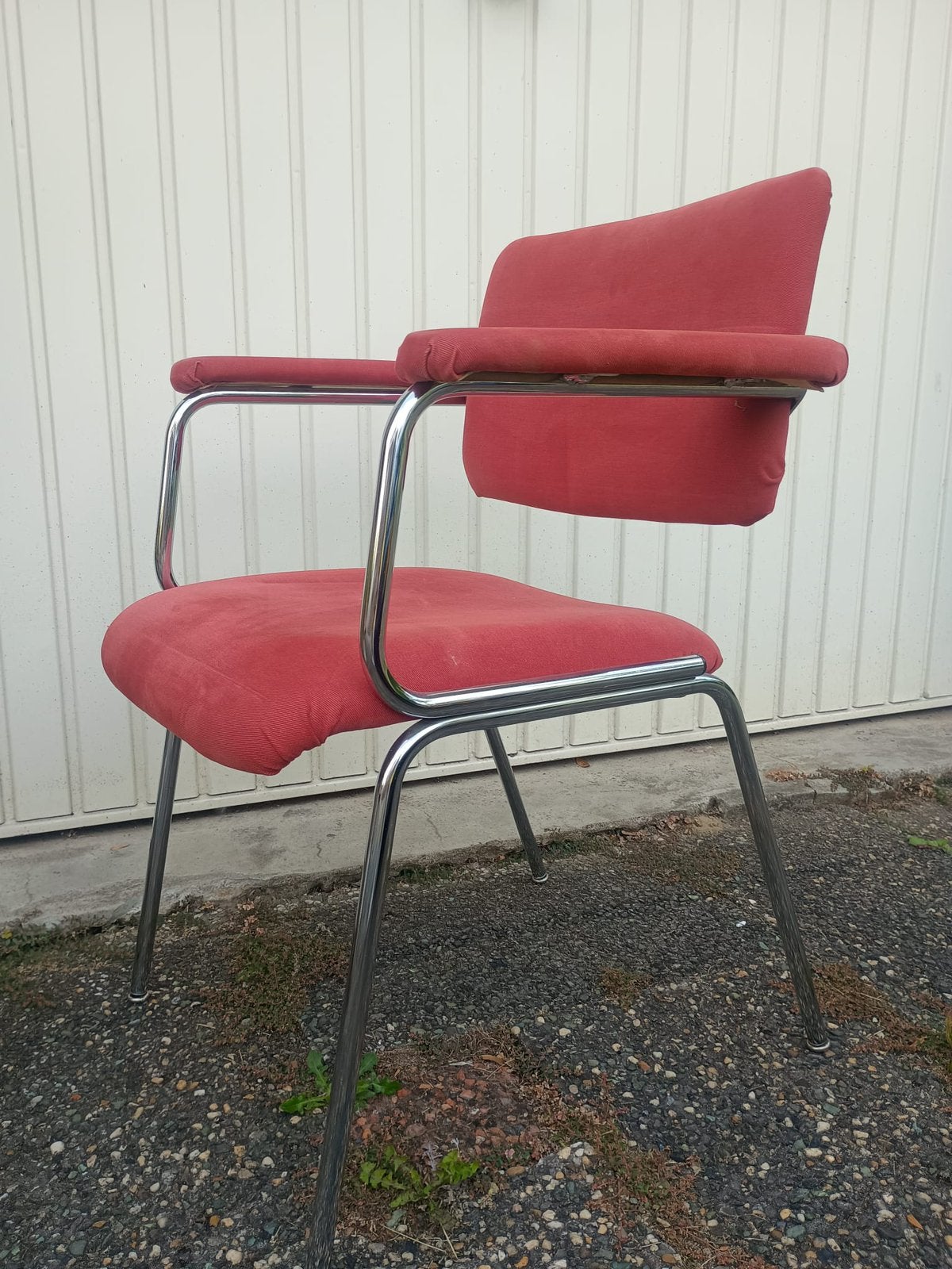 Gispen stoel fauteuil opnieuw bekleed, Huis en Inrichting, Ophalen, Zo goed als nieuw, 50 tot 75 cm