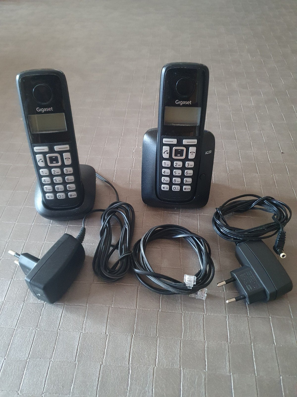 Gigaset A220 Duo draadloze DECT-telefoons, Ophalen of Verzenden, Gebruikt, 2 handsets