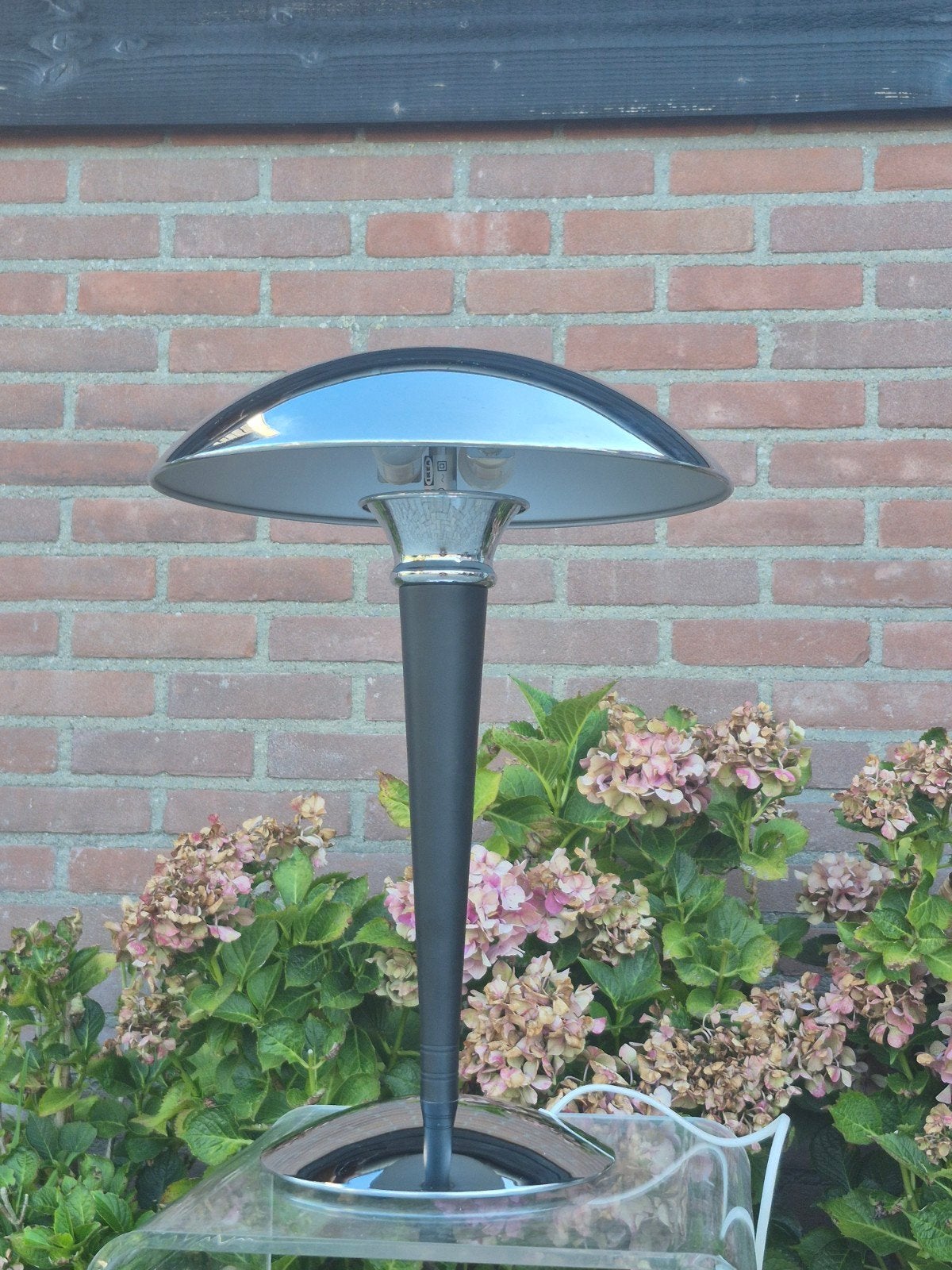 Vintage IKEA Dakapo mushroom Lamp Lundberg Bauhaus Art deco, Huis en Inrichting, Gebruikt, Vintage, Met schakelaar, 52 cm