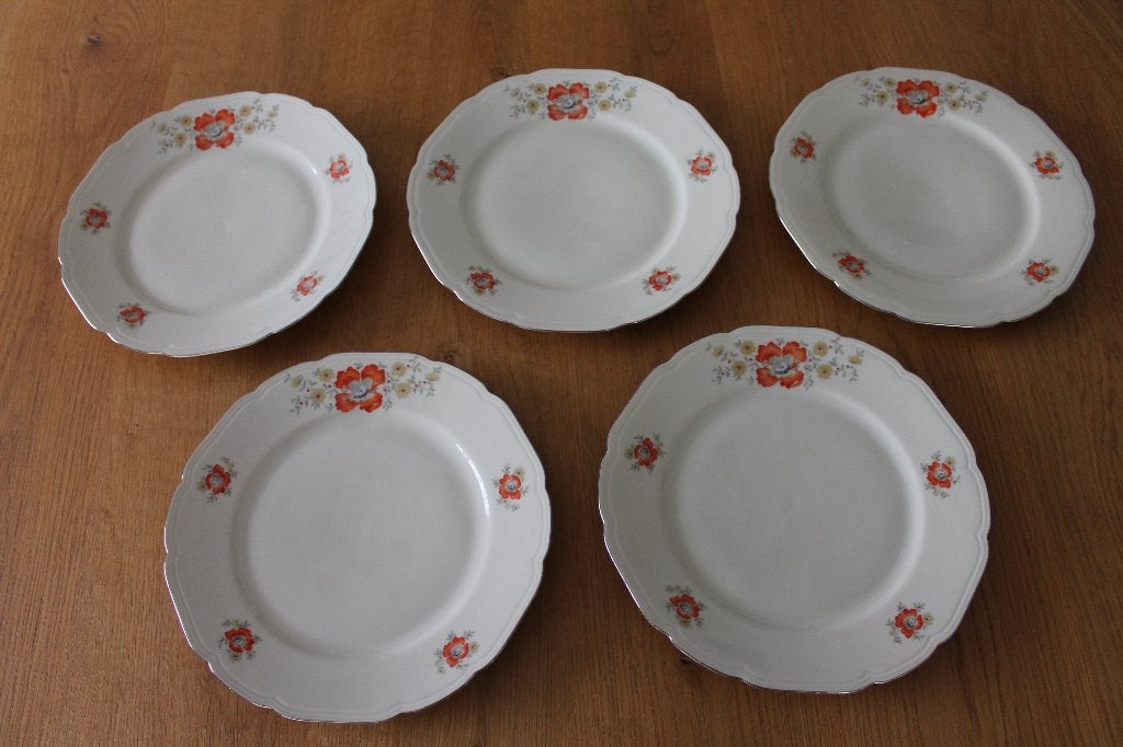 Dessertbord Ontbijtbord Bord Arzberg Bavaria Servies 1949/5x, Ophalen of Verzenden
