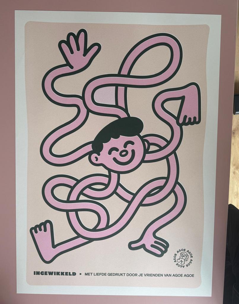 B2 kinderkamerposter ‘Ingewikkeld’, Ophalen of Verzenden, Nieuw