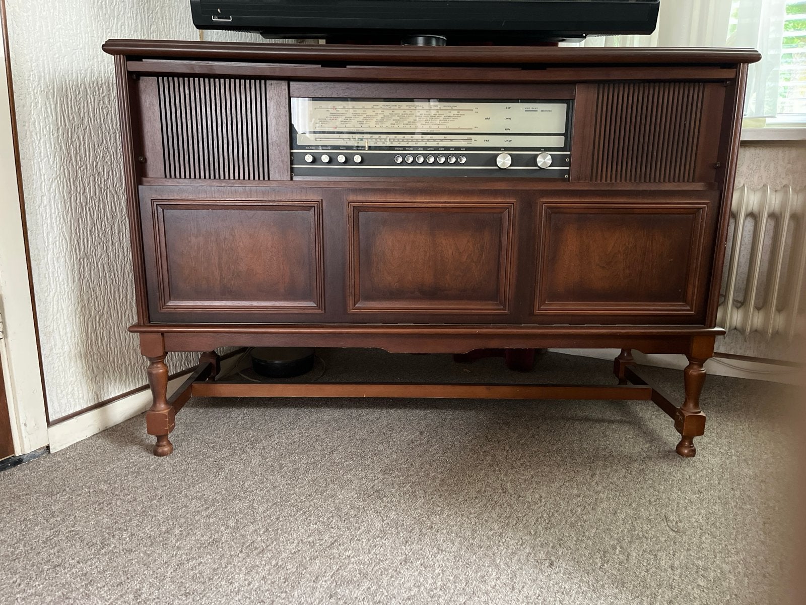 Vintage Philips radio meubel met platenspeler, Ophalen of Verzenden