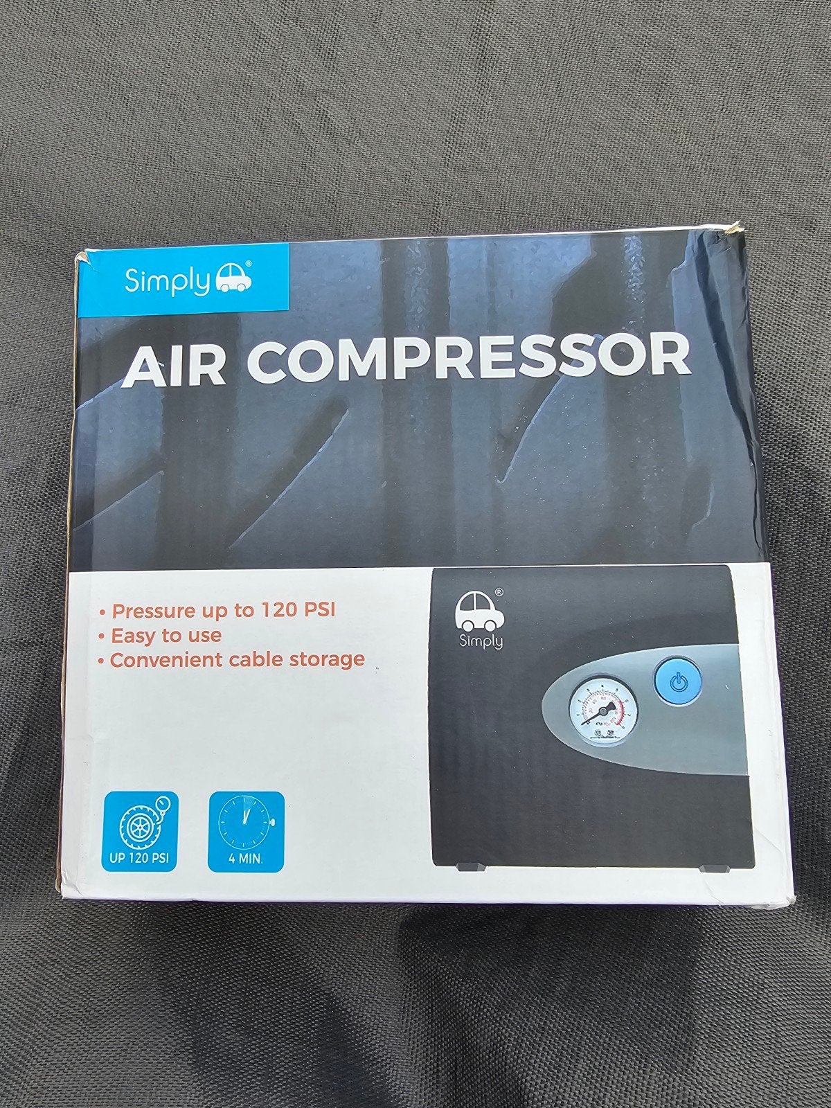 Simply Luchtcompressor - Draagbaar en Krachtig, 10 bar of meer, Nieuw, Ophalen of Verzenden, Minder dan 200 liter/min
