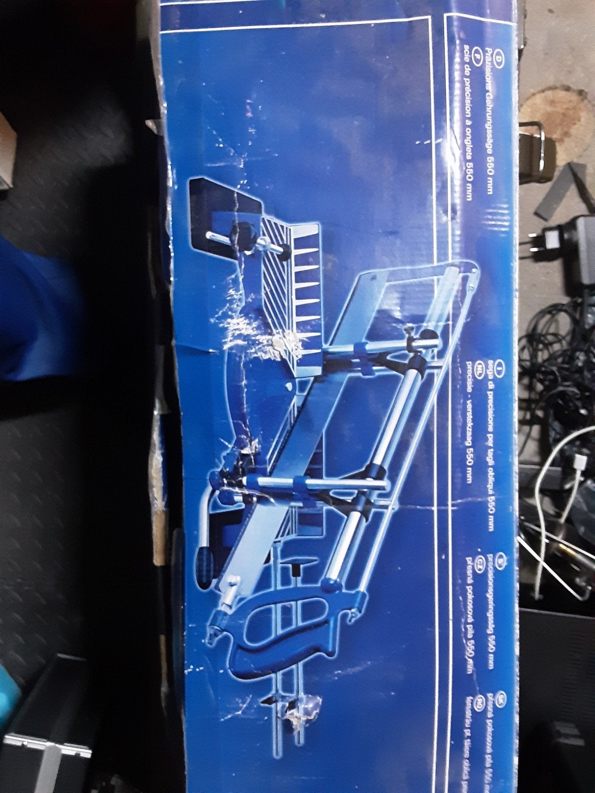 Precisie verstekzaag met zaagblad - 550 mm, Doe-het-zelf en Verbouw, Onbekend, 70 mm of meer, Nieuw, Ophalen of Verzenden