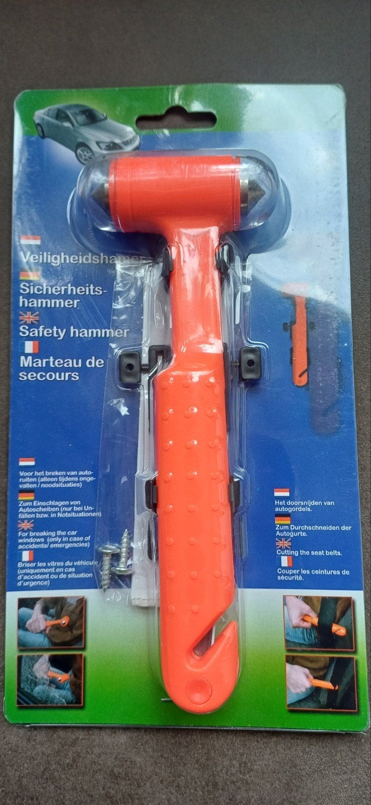 Veiligheidshamer/lifehammer nieuw., Auto diversen, Ophalen, Nieuw