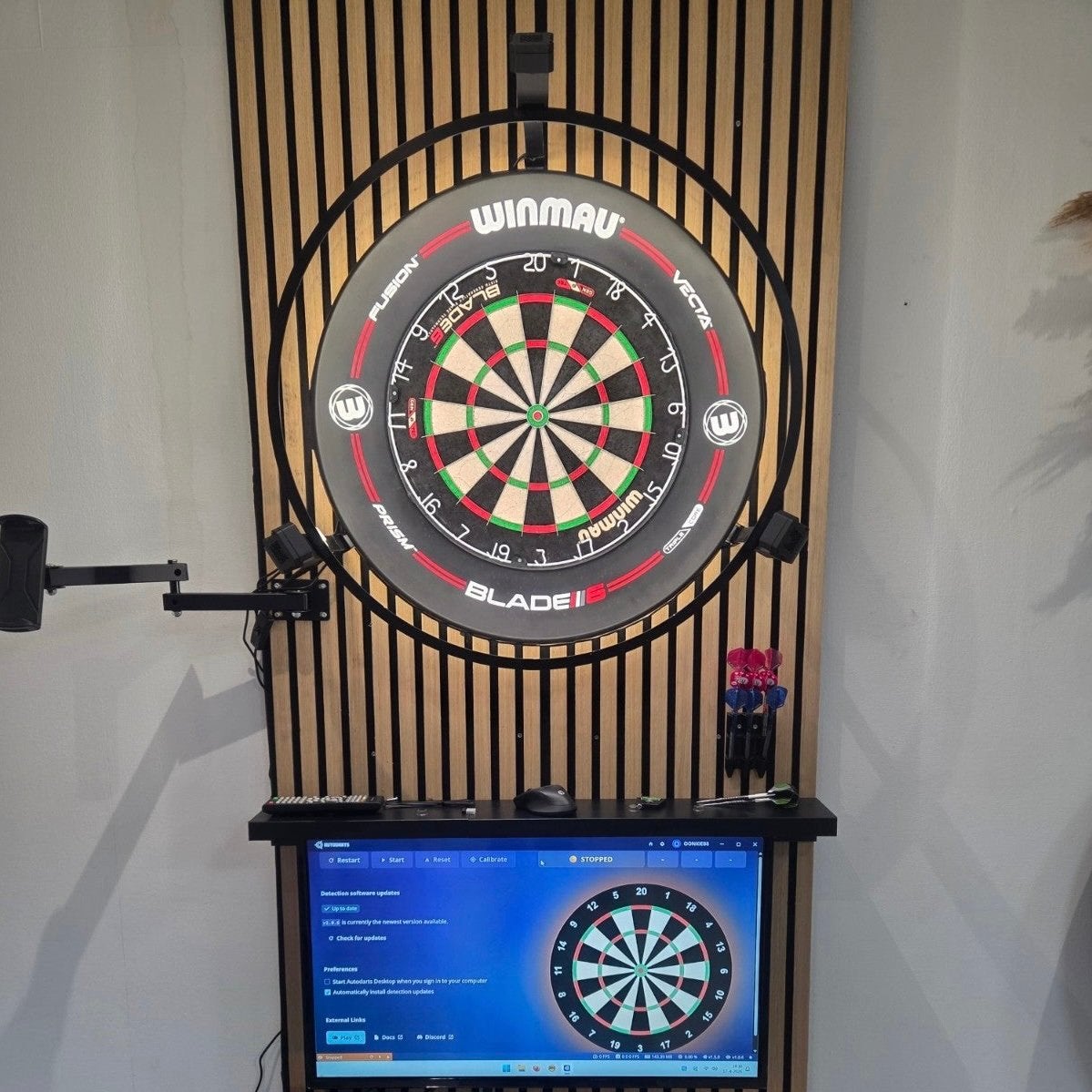 Autodarts set Winmau Plasma/Target Corona (gebruiksklaar), Ophalen of Verzenden, Nieuw, Dartbord