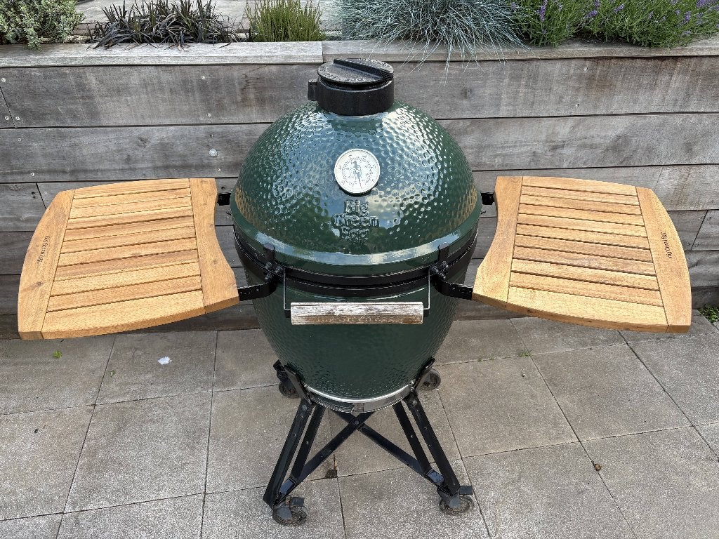 Big Green Egg Large, Tuin en Terras, Houtskoolbarbecues, Ophalen, Gebruikt, Big Green Egg, Met accessoires